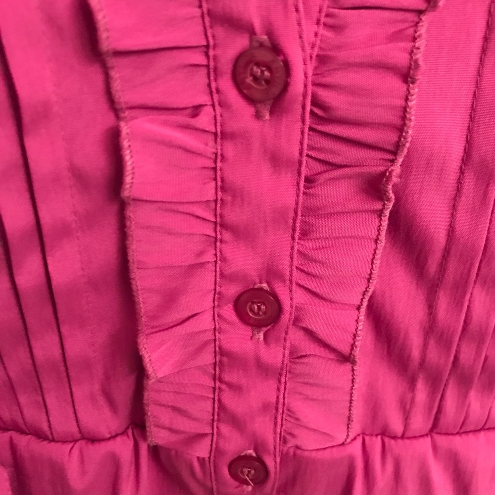 Magenta Ruffle Blouse - Picture 2 of 5